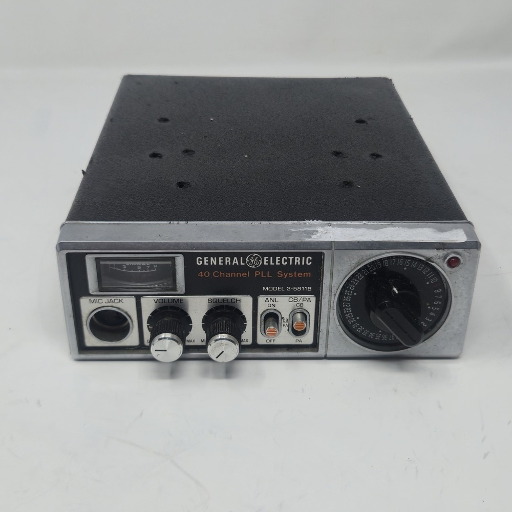 Vintage GE 3-5811B 40 Channel PLL System Mobile CB Radio Transceiver EXCELLENT